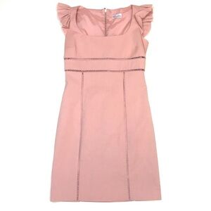 Red Valentino Ruffle Sleeve Sheath Dress Sz 48